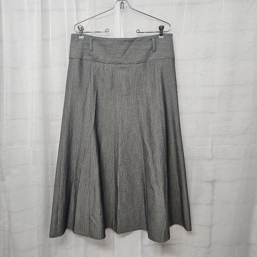 Zac & Rachel Gray Maxi Skirt Minimalist Office Retro Academia Collegiate 10